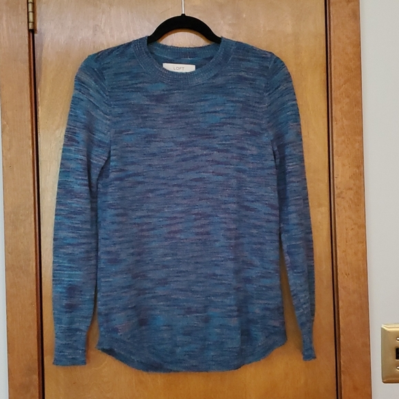 LOFT Sweaters - Loft Multi Blue Sweater